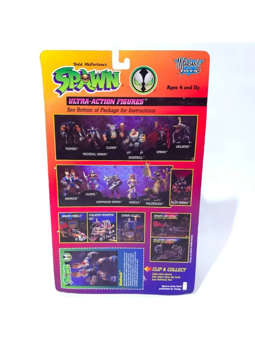 Todd McFarlanes Spawn Badrock Figure Youngblood Series 2 1995 New In Box - Picture 6 of 11